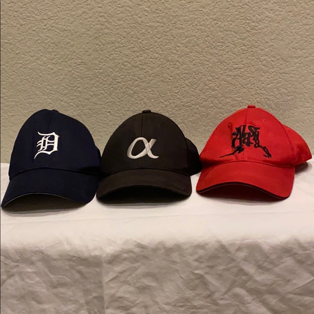 3 Used Caps Bundle